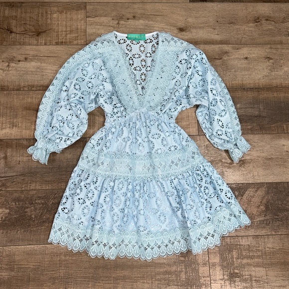 WAIMARI Amante sky blue mini dress - Picture 4 of 7